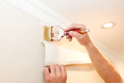 Pose de papier peint à Ménesplet — revêtements muraux et toiles de verre